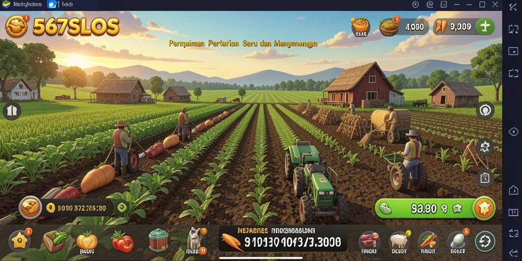 Screenshot menampilkan aktivitas bercocok tanam di 567SLOTS yang menarik.
