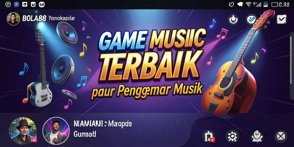 Tampilan gameplay BOLA88 dengan musik yang menghibur.