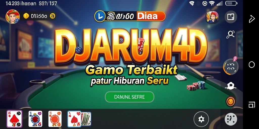 Screenshot gameplay DJARUM4D yang menunjukkan keseruan dalam bermain Domino.