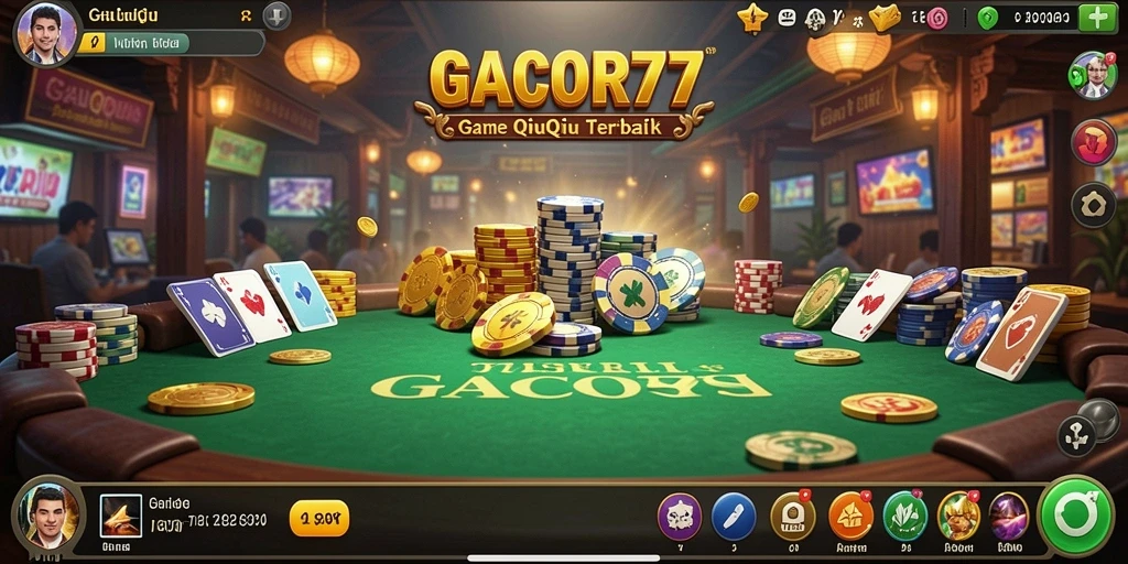 Tampilan gameplay QiuQiu yang seru dalam GACOR77.