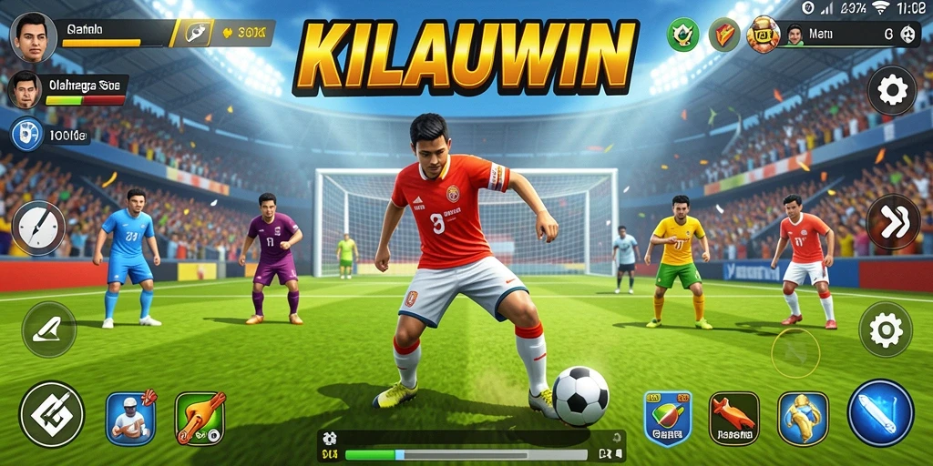 Screenshot gameplay KILAUWIN dengan aksi olahraga yang seru.