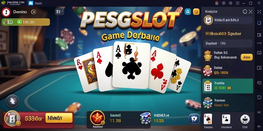 Screenshot gameplay seru dari aplikasi PESGSLOT yang menunjukkan interaksi antar pemain.