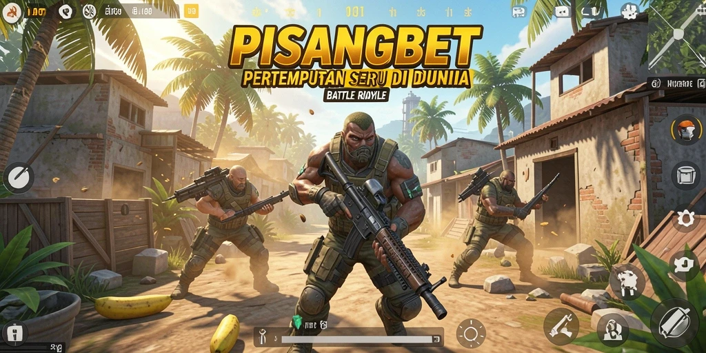 Tangkapan layar PISANGBET menampilkan aksi pertarungan seru di arena Battle Royale.