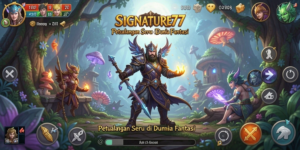 Screenshot SIGNATURE77 menunjukkan aksi gameplay petualangan yang seru.