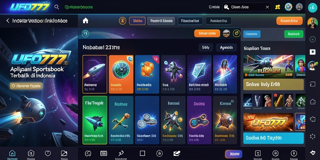 Tampilan menarik dari aplikasi Sportsbook UFO777 saat beraksi.